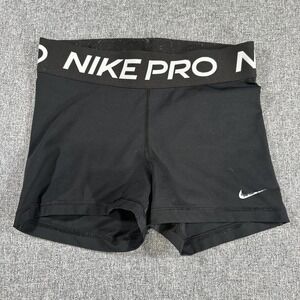 Nike Pro Womens Black Compression Shorts Size Small Athletic Training Dri Fit